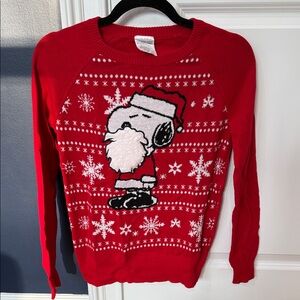 Peanuts Red Snoopy Christmas Crewneck Sweater